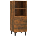 Credenza Rovere Fumo 34,5x34x90 cm in Legno Multistrato