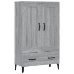 Credenza Grigio Sonoma 70x31x115 cm in Legno Multistrato