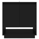 Credenza Nera 70x41x75 cm in Truciolato