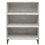 Credenza Grigio Cemento 69,5x32,5x90 cm in Legno Multistrato