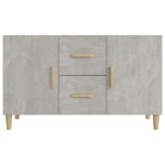 Credenza Grigio Cemento 100x36x60 cm in Legno Multistrato