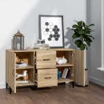 Credenza Rovere Sonoma 100x36x60 cm in Legno Multistrato