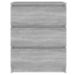 Credenza Grigio Sonoma 60x35x76 cm in Legno Multistrato