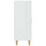 Credenza Bianco Lucido 70x34x90 cm in Legno Multistrato