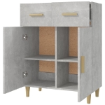 Credenza Grigio Cemento 69,5x34x89 cm in Legno Multistrato