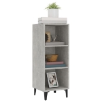 Credenza Grigio Cemento 34,5x32,5x90 cm in Legno Multistrato