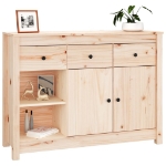 Credenza 100x35x74 cm in Legno Massello di Pino