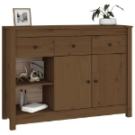 Credenza Miele 100x35x74 cm in Legno Massello di Pino