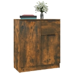 Credenza Rovere Fumo 60x30x70 cm in Legno Multistrato