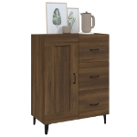 Credenza Rovere Marrone 69,5x34x90 cm in Legno Multistrato