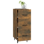 Credenza Rovere Fumo 34,5x34x90 cm in Legno Multistrato