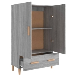 Credenza Grigio Sonoma 70x31x115 cm in Legno Multistrato