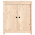 Credenze 2 pz 70x35x80 cm in Legno Massello di Pino