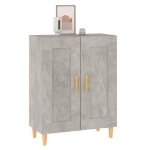 Credenza Grigio Cemento 69,5x34x90 cm in Legno Multistrato