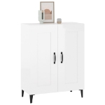 Credenza 69,5x34x90 cm in Legno Multistrato Bianco Lucido