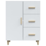 Credenza 69,5x34x90 cm in Legno Multistrato Bianco Lucido