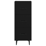 Credenza Nero 34,5x34x90 cm in Legno Multistrato