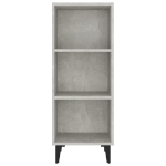 Credenza Grigio Cemento 34,5x32,5x90 cm in Legno Multistrato