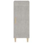 Credenza Grigio Cemento 34,5x34x90 cm in Legno Multistrato