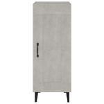 Credenza Grigio Cemento 34,5x34x90 cm in Legno Multistrato