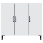 Credenza Bianca 90x34x80 cm in Legno Multistrato