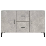 Credenza Grigio Cemento 100x36x60 cm in Legno Multistrato