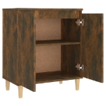 Credenza Rovere Fumo 60x35x70 cm in Legno Multistrato