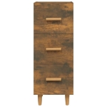 Credenza Rovere Fumo 34,5x34x90 cm in Legno Multistrato