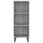 Credenza Grigio Sonoma 34,5x32,5x90 cm in Legno Multistrato