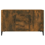 Credenza Rovere Fumo 100x36x60 cm in Legno Multistrato