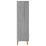 Credenza Grigio Sonoma 70x31x115 cm in Legno Multistrato