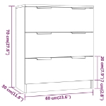 Credenze 3 pz Rovere Sonoma in Legno Multistrato