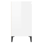 Credenza Bianco Lucido 60x35x70 cm in Truciolato