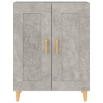 Credenza Grigio Cemento 69,5x34x90 cm in Legno Multistrato