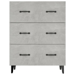 Credenza Grigio Cemento 69,5x34x90 cm in Legno Multistrato