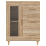 Credenza Rovere Sonoma 69,5x34x90 cm in Legno Multistrato