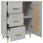 Credenza Grigio Cemento 69,5x34x90 cm in Legno Multistrato