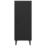 Credenza Nera 34,5x34x90 cm in Legno Multistrato