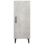 Credenza Grigio Cemento 34,5x34x90 cm in Legno Multistrato