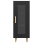 Credenza Nero 34,5x34x90 cm in Legno Multistrato