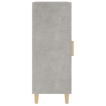 Credenza Grigio Cemento 34,5x34x90 cm in Legno Multistrato