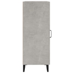 Credenza Grigio Cemento 34,5x34x90 cm in Legno Multistrato