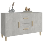 Credenza Grigio Cemento 100x36x60 cm in Legno Multistrato