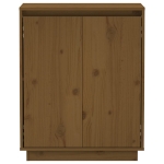 Credenza Marrone Miele 60x34x75 cm in Legno Massello di Pino