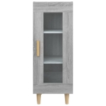 Credenza Grigio Sonoma 34,5x34x90 cm in Legno Multistrato