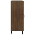 Credenza Rovere Marrone 34,5x34x90 cm in Legno Multistrato