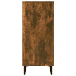 Credenza Rovere Fumo 90x34x80 cm in Legno Multistrato