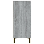 Credenza Grigio Sonoma 90x34x80 cm in Legno Multistrato