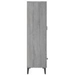 Credenza Grigio Sonoma 70x31x115 cm in Legno Multistrato