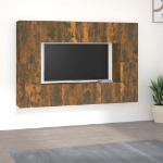 Set Mobili Porta TV 8 pz Rovere Fumo in Legno Multistrato